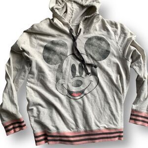 Disney Gray and Pink Mickey Mouse Hoodie